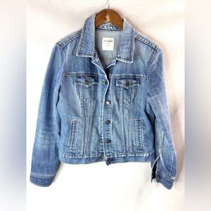 Old Navy L Women’s Classic Trucker Blue Denim Jean Jacket